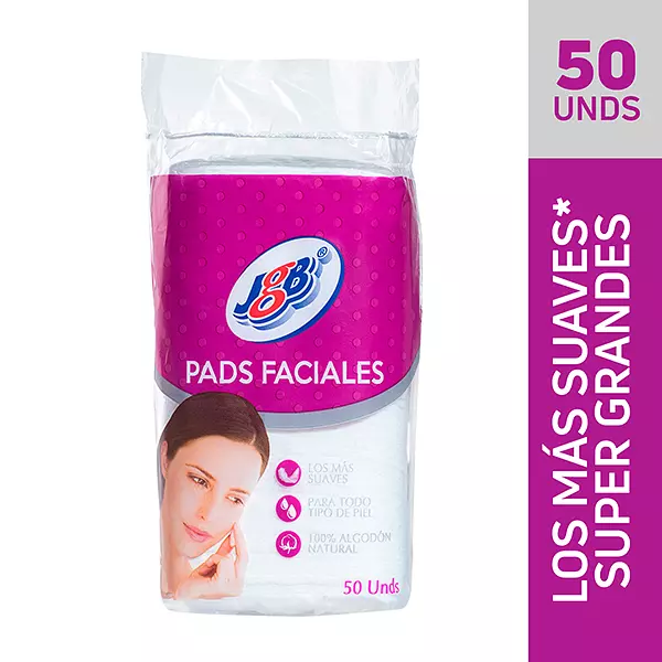 Pads Faciales Algodon X 50 Und Jgb