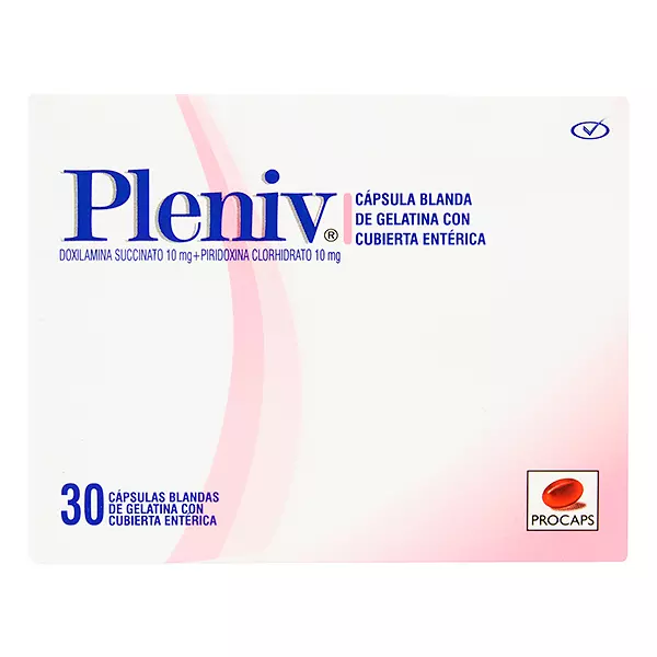 Pleniv (Doxilamina+Piridoxina) Cj X 30 Cap Procaps