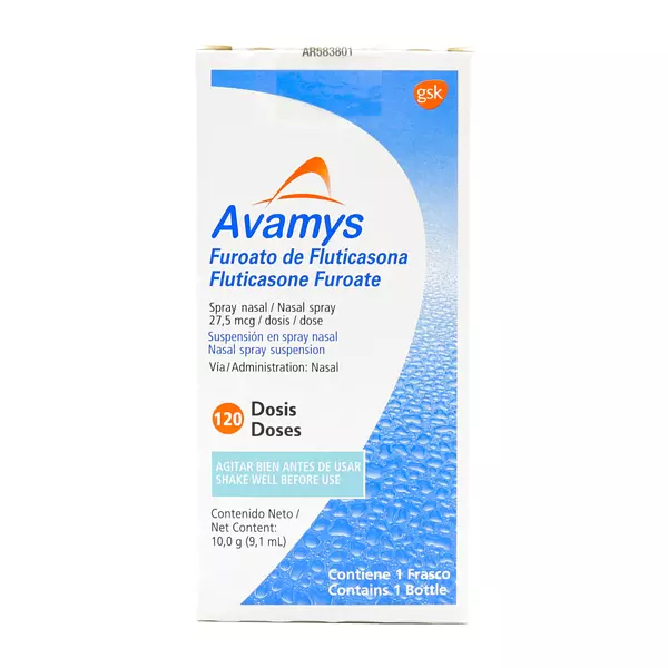 Avamys Spray Nasal (Furoato De Fluticasona) Cj X 120 Dosis