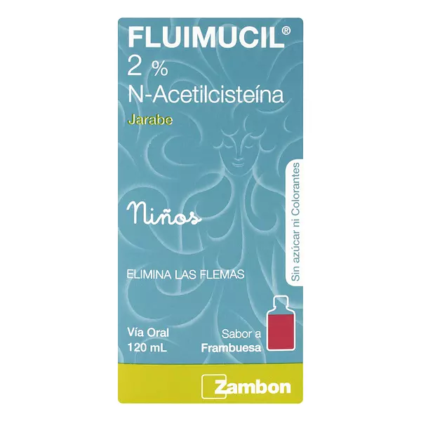 Fluimucil (N-Acetilcisteina) Niños Jarabe 2% Fresa Fco X 120Ml Zambon