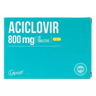 Aciclovir 800 Mg Cj X 10 Tab Laproff