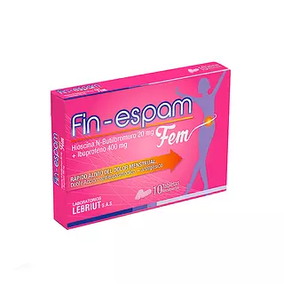Fin-Espam Fem ( Ibuprofeno + Hioscina) Cj X 10 Lebriut