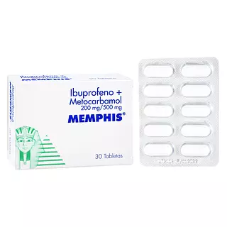 Ibuprofeno 200+Metocarbamol 500 Cj X 30 Tab Memphis