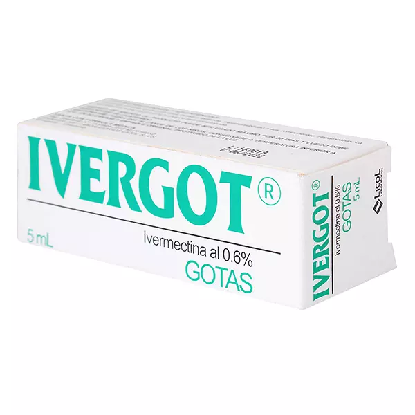 Ivergot 0,6% (Ivermectina) Gotas Fco X 5Ml Licol