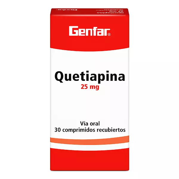 Quetiapina 25 Mg Cj X 30 Tab Genfar