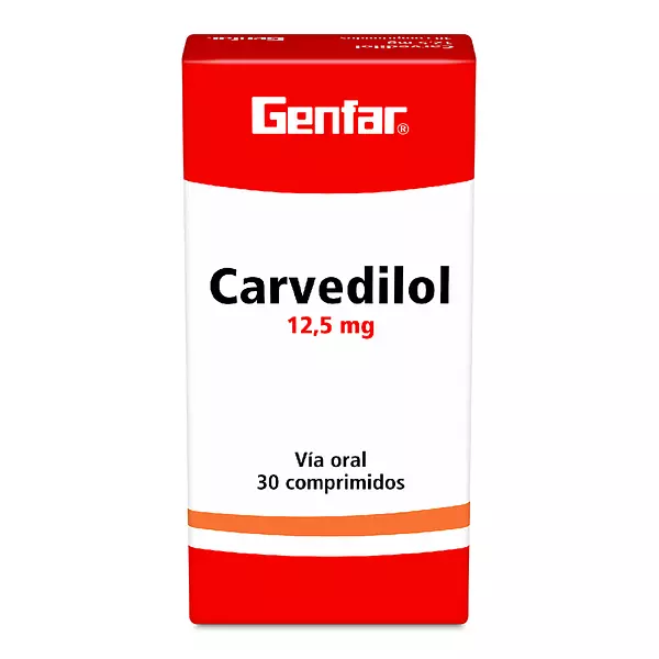 Carvedilol 12,5 Mg Cj X 30 Tab Genfar