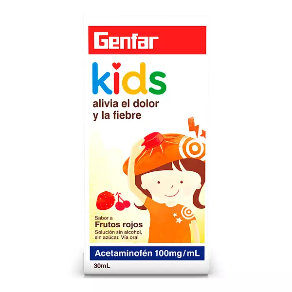 Acetaminofen Kids 100 Mg Gotas Fco X 30 Ml