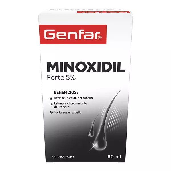 Minoxidil Forte 5% Fco X 60 Ml Genfar