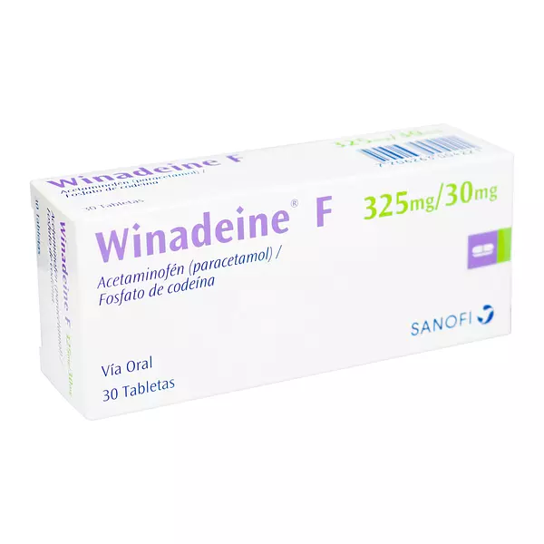 Winadeine F 325/30 (Acetaminofen+Codeina) Cj X 30 Tab Sanofi Cp