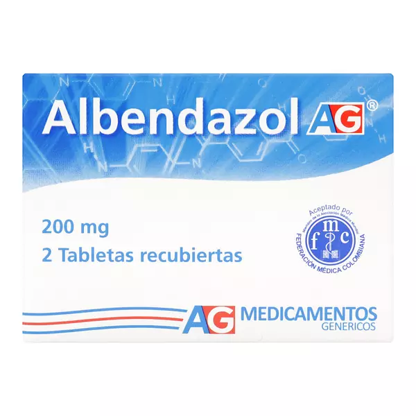 Albendazol 200 Mg Cj X 2 Tab Ag