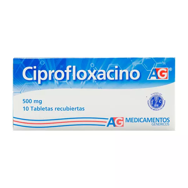 Ciprofloxacina 500Mg Cj X 10 Tab Ag