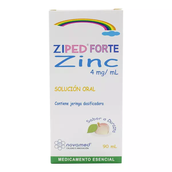 Ziped Sabor Durazno (Sulfato De Zinc) Fco X 90 Ml