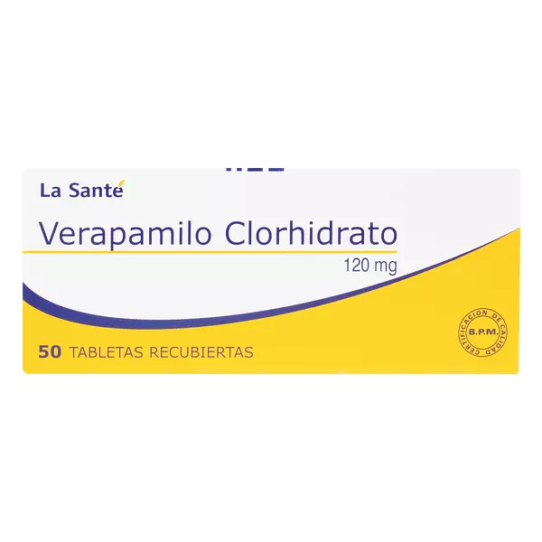 Verapamilo 120 Mg Cj X 50 Tab La Sante