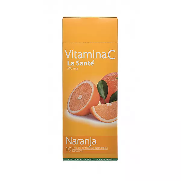 Vitamina C 500Mg Naranja Cj X 100 Tab La Sante