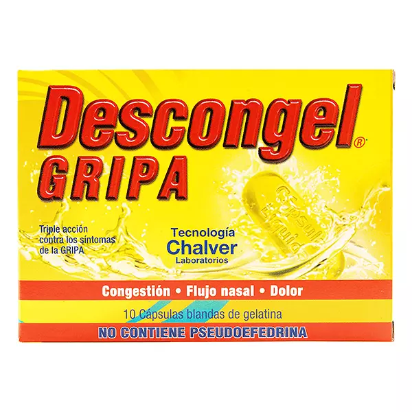 Descongel Gripa Cj X 10 Cap Chalver