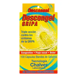 Descongel Gripa Cj X 100 Cap Chinoi