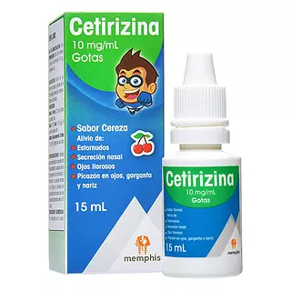 Cetirizina 1% Gotas Fco X 15 Ml Memphis