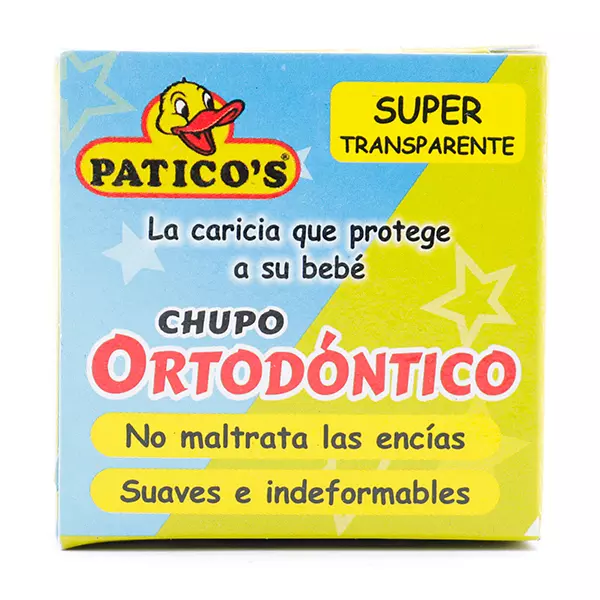 Chupo Ortodontico Silicona Paticos