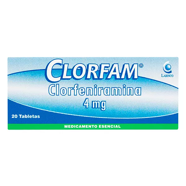 Clorfam 4 Mg (Clorferinamina) Cj X 20 Tab Labinco