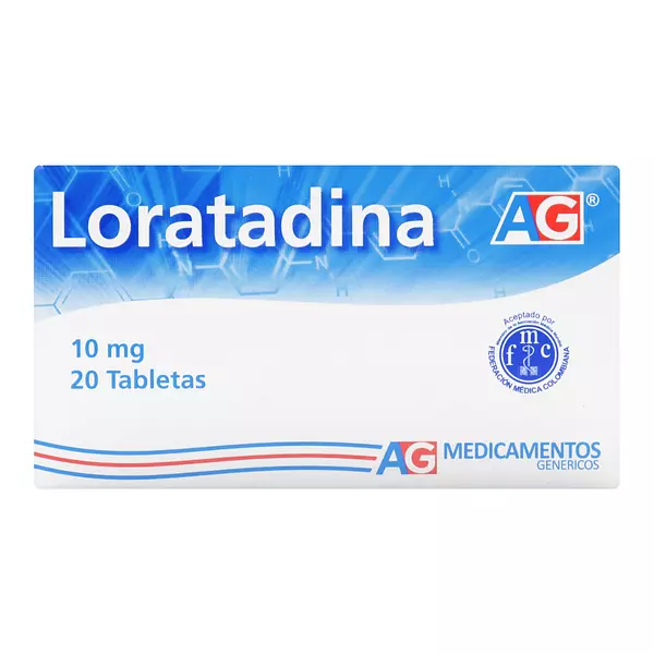 Loratadina 10 Mg Cj X 20 Tab Ag