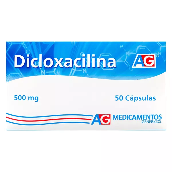 Dicloxacilina 500 Mg Cj X 50 Cap Ag