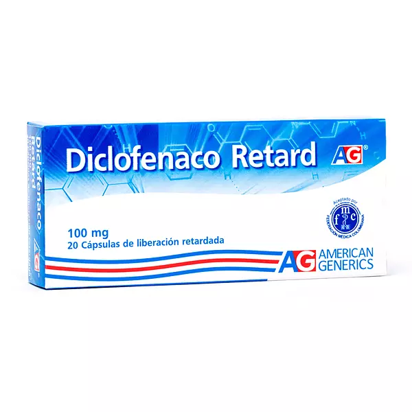 Diclofenaco Retard 100 Mg Cj X 20 Cap Ag