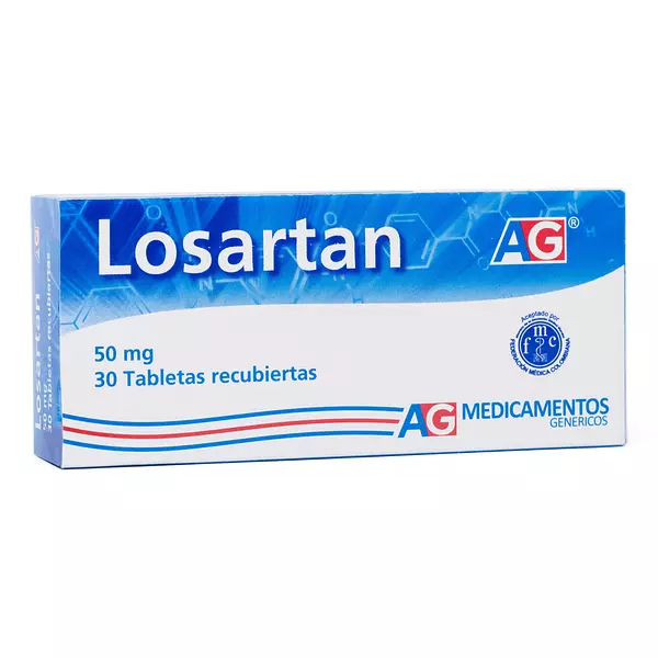 Losartan 50 Mg Cj X 30 Tab Ag