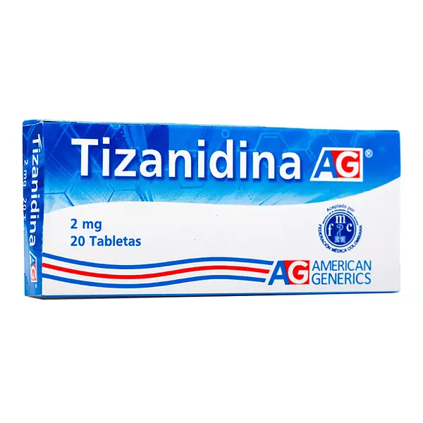 Tizanidina 2 Mg Cj X 20 Tab Ag