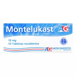 Montelukast 10 Mg Cj X 10 Tab Ag