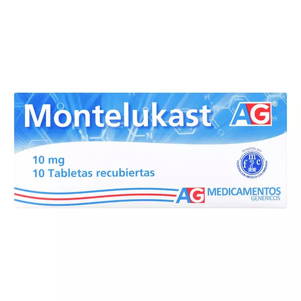 Montelukast 10 Mg Cj X 10 Tab Ag