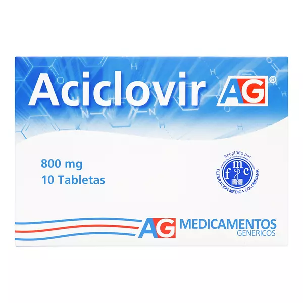 Aciclovir 800Mg Cj X 10 Tab Ag