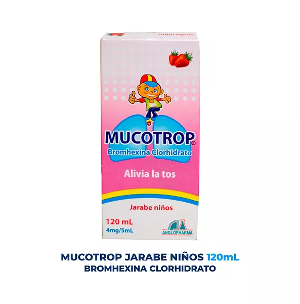 Mucotrop (Bromhexina) Adultos Fco X 120 Ml Anglopharma