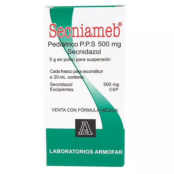 Secniameb 500 Mg Pediatrico (Secnidazol) Fco X 20 Ml Armofar