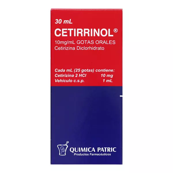 Cetirrinol (Cetirizina) Jarabe Fco X 60Ml Quimica Patric