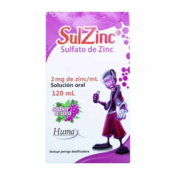 Sulzinc 2mg (Sulfato De Zinc) Fco X 120 Ml Humax