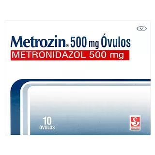 Metrozin (Metronidazol 500Mg) Cj X 10 Ovulos Vaginales