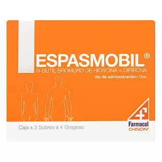 Espasmobil (Dipirona+Hioscina) Cj X 12 Tab