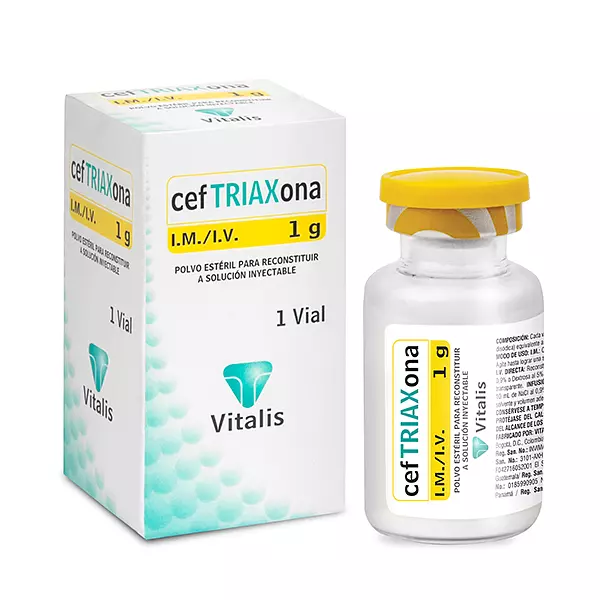 Ceftriaxona 1 Gr Fco X 1 Ampolla