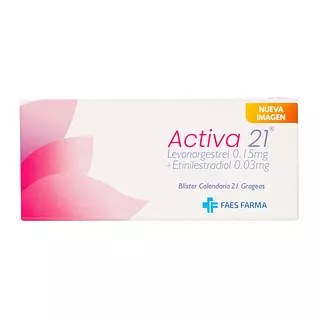 Activa 21 Grageas (Levonogestrel+ Etinilestradiol) Cj X 21 Grageas