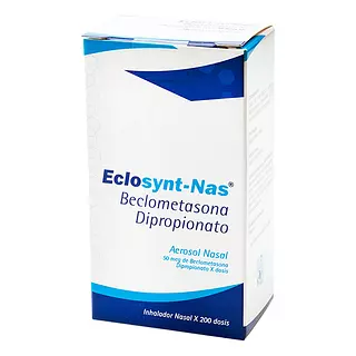 Eclosynt-Nasal 50 Mcg (Beclometasona) Cj X Inhalador 200 Dosis Faes Farma
