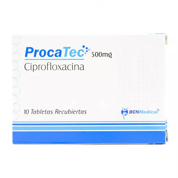 Procatec 500 Mg (Ciprofloxacina) Cj X 10 Tab