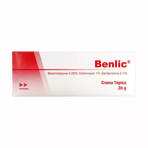 Benlic (Betametasona + Clotrimazol + Gentamicina) Tbo X 20 Gr