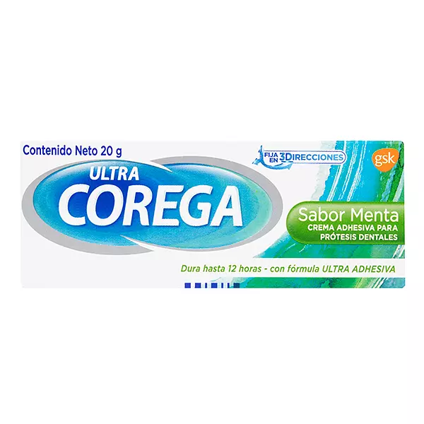 Crema Dental Corega 3D Ultra Menta Tubo X 20Gr