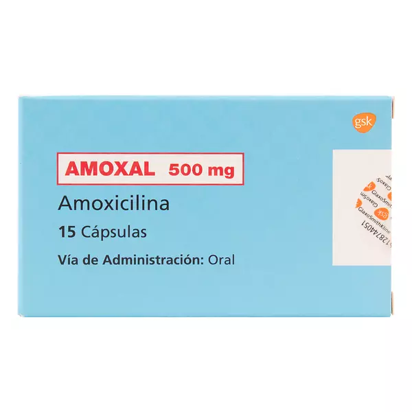 Amoxal 500 Mg 15 Capsulas