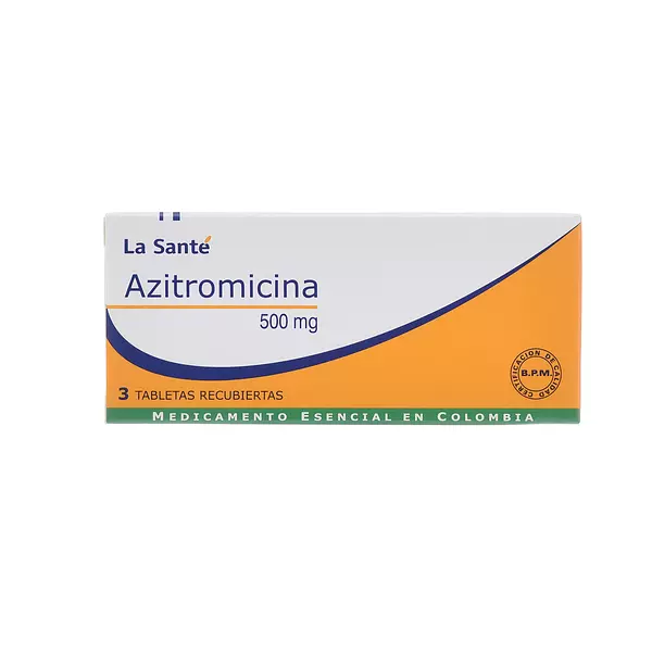 Azitromicina 500 Mg Cj X 3 La Sante