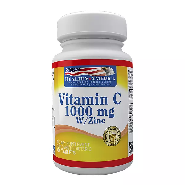 Vitamina C 1000mg Fco X 100 Cap Healthy America