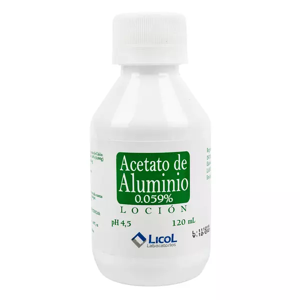 Acetato De Aluminio Locion Fco X 120ml Licol