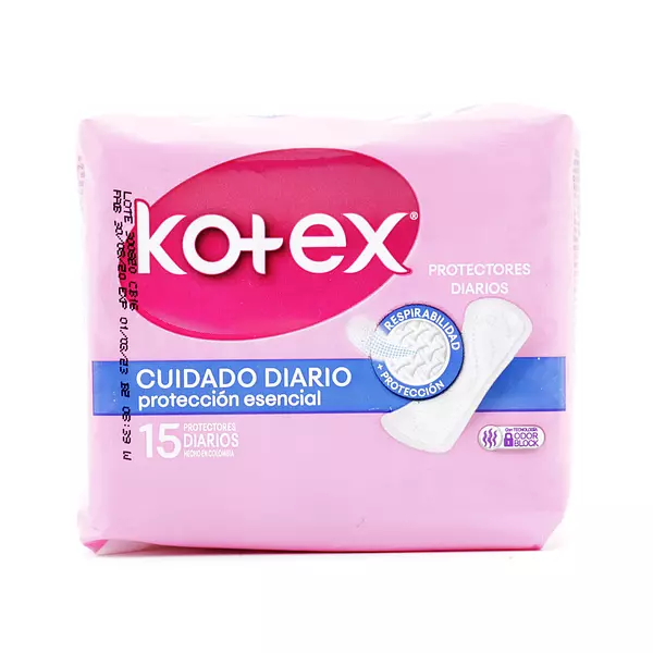 Protectores Kotex Normal Paq X 15 Und