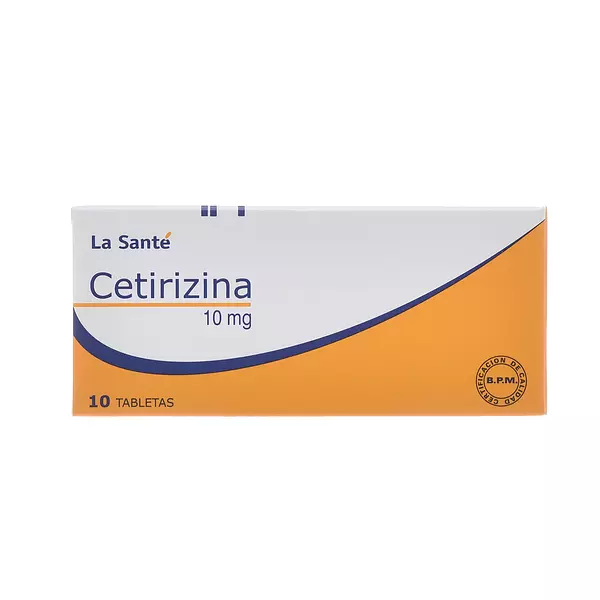 Cetirizina 10mg Cj X 10 Tab La Sante