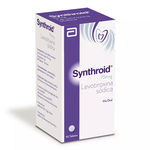 Synthroid( Levotiroxina Sodica) 75 Mcg Fco X 90 Tab